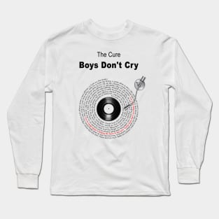 BOYS DON'T CRY LYRICS ILLUSTRATIONS Long Sleeve T-Shirt